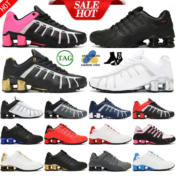 

shox nz running shoes designer mens women jogging shock absorption trainers triple white silver red platinum trainers sports outdoor sneaker
