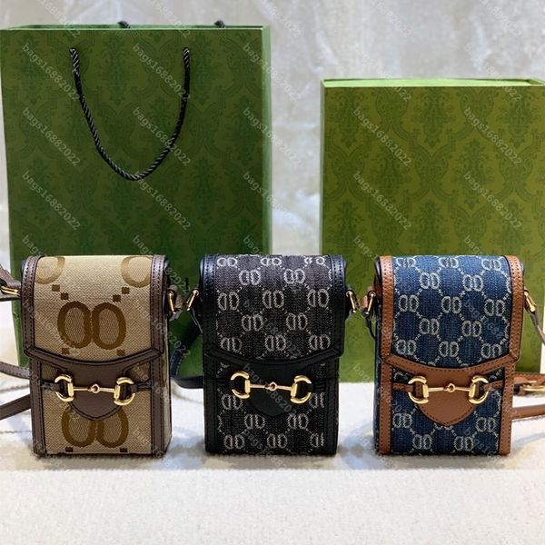 

10a horsebit crossbody phone bags designer women messenger bag designer bag for man horsebit 1955 beige mini phones purses cion purse gg wal