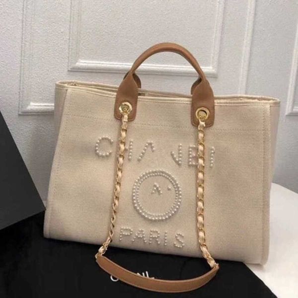 

women's fashion luxury beach bags brand ch canvas handbag designer classics backpacks pearl ladies large evening handbags purse women b