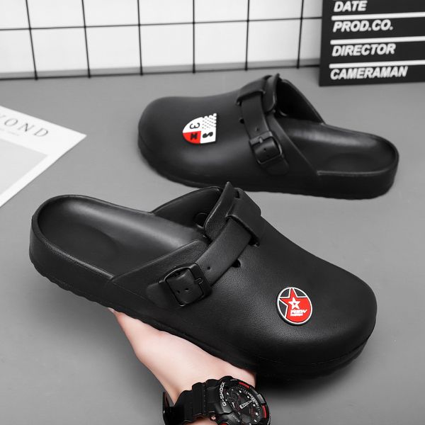 

foam waterproof easy to dry sandals slipper ochre resin clogs desert slipper size3-44, Black