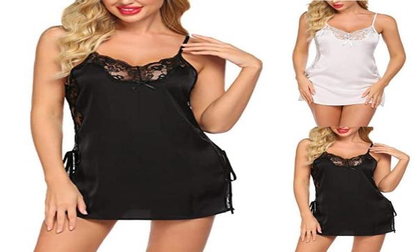 

2021 women lace sling lingerie nightwear fashion robe babydoll attractive sleepwear charming night dress sleep wear f53187599, Black;red