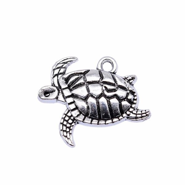 

other 200 pcs antique silver sea turtle charms pendant 20x13mm b15362