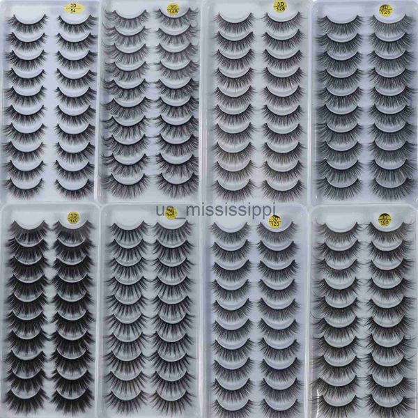 

false eyelashes 10pairs 3d faux mink lashes natural false eyelashes dramatic fluffy fake lashes makeup eyelash extension eyelashes x0830