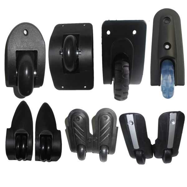 

bag parts accessories trolley pulley suitcase caster bag password lock accessories wheel travel luggage rear front wheel replacement repair, Black