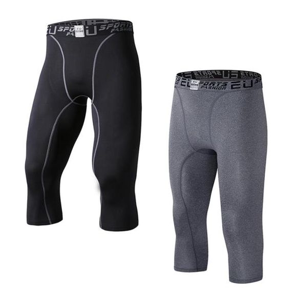 

eu men039s compression capri base layer tights 34 pants capri pants9805715, Black