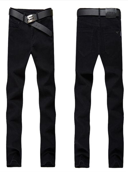 

2022 classic designer men039s jeans winter slim fit stretch straight jean business famous classic casual men long trousers8683800, Blue