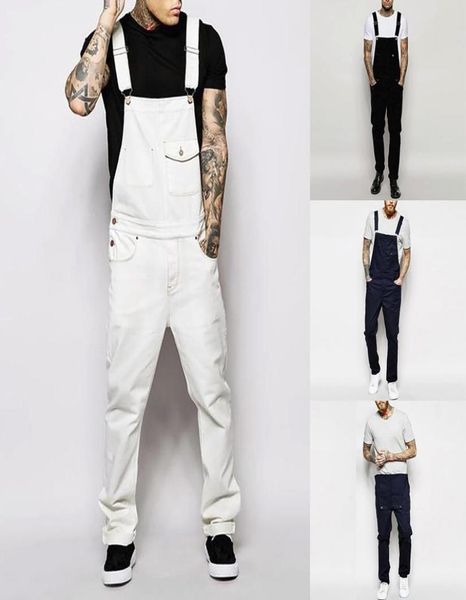 

men039s pants mens overalls pocket jeans long overall jumpsuit streetwear suspender denim dungaree bib male7563305, Black