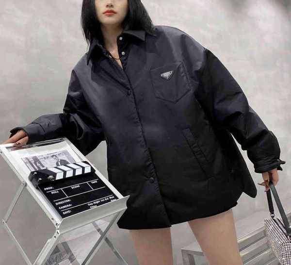 

long lapel cotton coat women039s new triangular single breasted coat in autumn and winter3162938, White