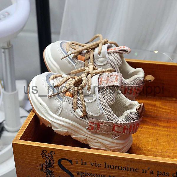 

athletic outdoor 2023 spring kids increased platform shoes for boys casual sports shoes children girls letters printed mesh breathable sneak, Black