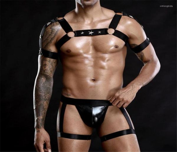 

undershirts men undershirt wrestling singlet body chest harness elastic strap lingerie bandage thong underwear clubwear cloth2079371, Black;brown