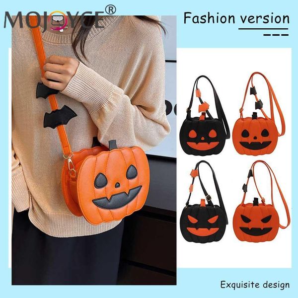 

evening bags halloween funny bag pu leather novelty pumpkin purse adjustable strap crossbody bag fashion satchel bag cartoon shoulder bag 23
