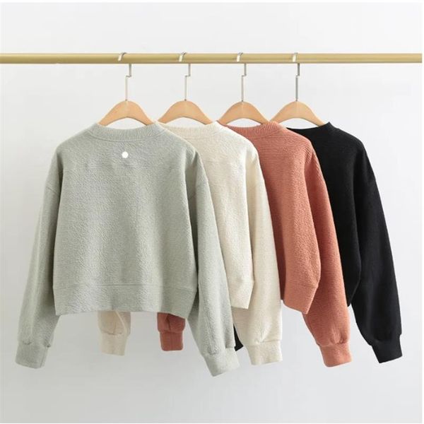 

lul122 women's yoga causal sweatshirts loose fit long sleeve sweater ladies cotton workout athletic gym shirts causal clothin271c