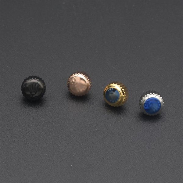 

1 pc rlx watch crown tube engraved signed crown mod fit submariner case movement repair accessories parts 220617319e