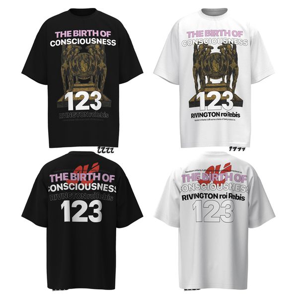 

men women black white all-match t-shirt loose casual short sleeve t shirts, Black;brown