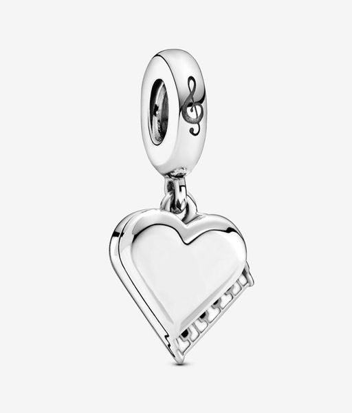 

autumn 925 sterling silver grand piano heart dangle pendant charms fit original bracelet necklaces charm pendant for jewelry diy 78069273, Bronze;silver