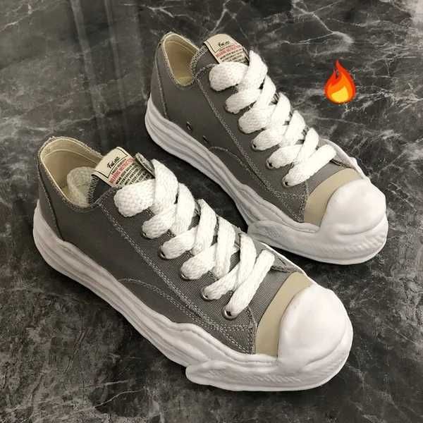 

designer trainers co mmy dissolving shoes men sneakers platform sneaker leather trainer mihara yasuhiro yu wenle thick soled lovers' da, Black
