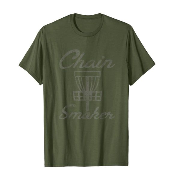 

chain smoker disc golf distressed tshirt01234567893130136, White;black