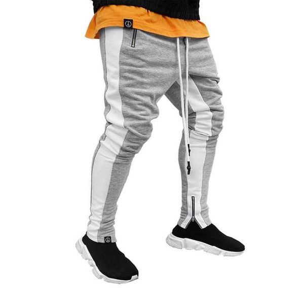 

2021 gyms joggers pants men fiteness running pants man sportswear sweatpants jogging another male drop8701745, Black