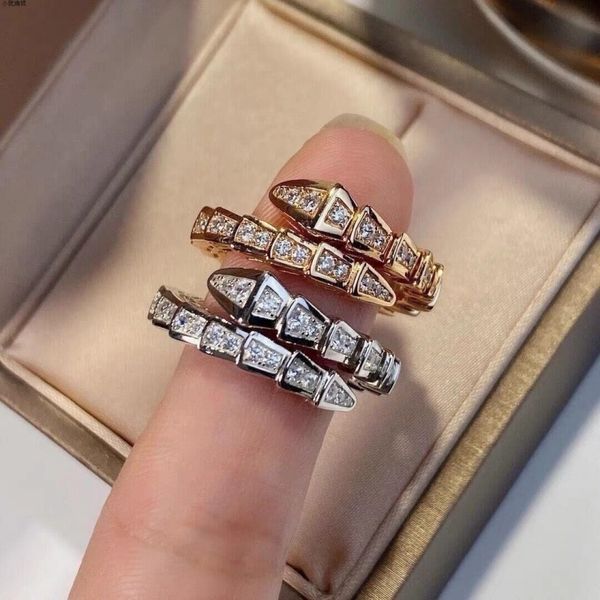 

new designer ring ladies rope knot ring luxury with diamonds fashion rings for women classic jewelry 18k gold plated rose wedding wholesale, Silver