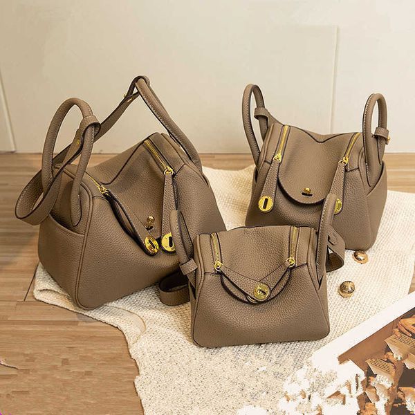 

hrems's lindiss tote bags original edition online store 2023 new versatile lychee pattern womens bag mom lindi doctor one shoulder hand