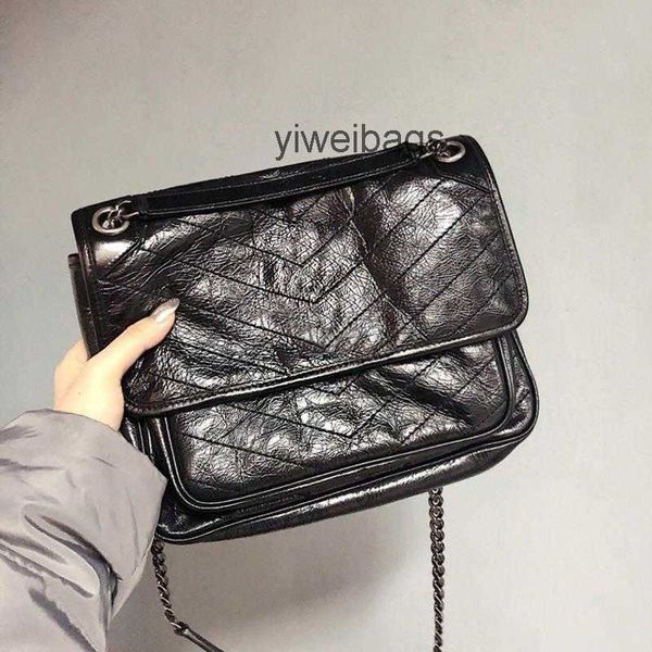 

yslsness handbag niki new double chain women's bag layer leather messenger bag women's bag large capacity wandering bag one should