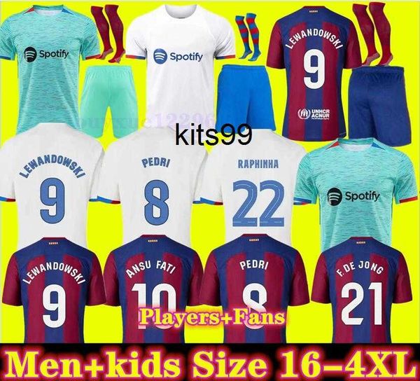 

camisetas de football lewandowski soccer jersey memphis pedri barcelonas raphinha ferran 22 23 ansu fati 2022 2023 f. de jong dest kit shirt, Black;yellow