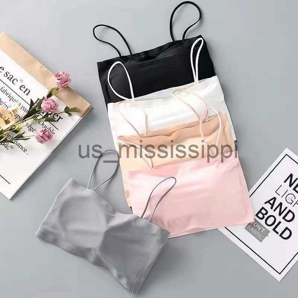 

other health beauty items fashion summer bras for women push up lingerie ice silk seamless word sling female tube 2021 white bralette tanks