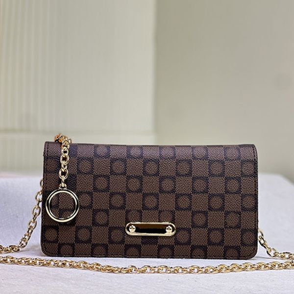 

chain cross body bag flap handbag classic old flower letter shoulder bags women clutch purse magnetic buckle cell phone pocket fashion messe