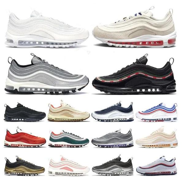 

2023 classic 97 running shoes mens womens shoes max 97 air triple white black silver bullet persian violet red leopard bred reflective blue