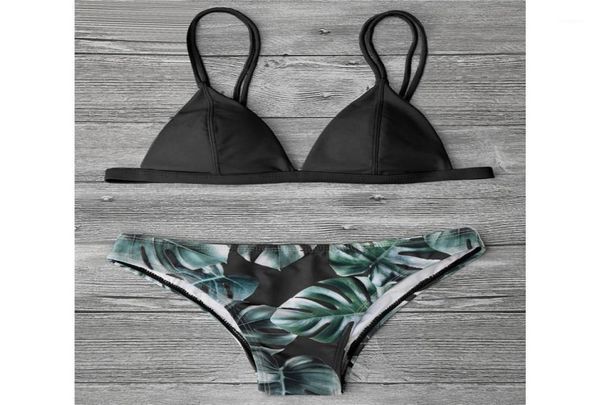 

women039s swimwear 2022 summer women floral printed bikini set bandage swimsuit brazilian bathing female beachwear biquini4034491, White;black