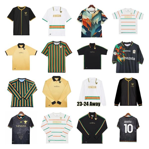 

23/24 venezia fc concept soccer jerseys aramu forte fiordilino peretz heymans tessmann crnigoi 2023 2024 mariano johnsen venice men kids kit, Black;yellow