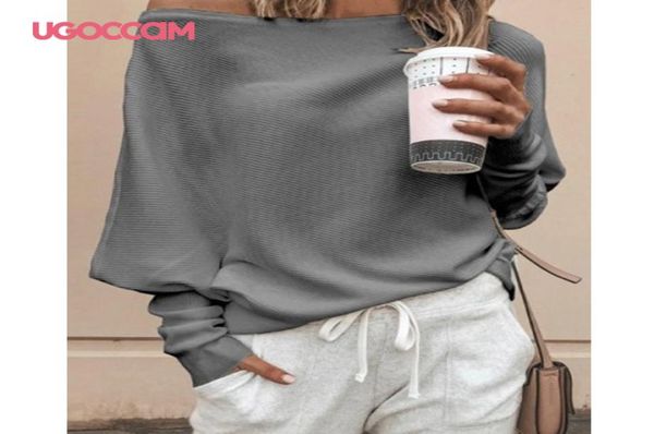 

ugoccam women blouse autumn long sleeve oneck plus size gray shirt casual loose and blouse streetwear female clothing cx2053617, White