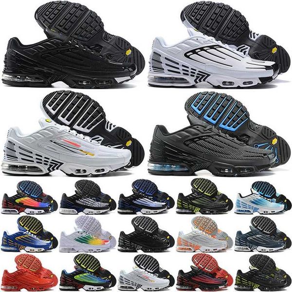

2023 tuned tn plus 3 mens womens running shoes fashion tn3 trainers bred grey mesh black red white sports sneakers laser blue tnplus tns atl