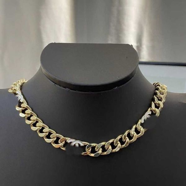 

fashion luxury classics necklaces pendant brand ch designers men women cuban link chain pendants necklace choker curb diamonds clasp lock 18, Silver
