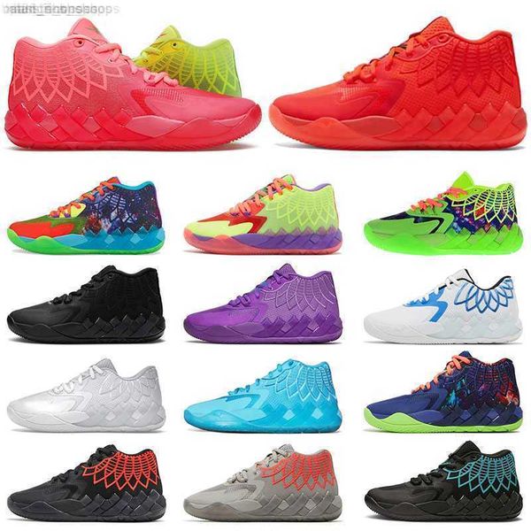 

lamelo ball shoe mb 01 rick and morty basketball shoes for men queen city galaxy unc white silver black blast not from here sports sneakers