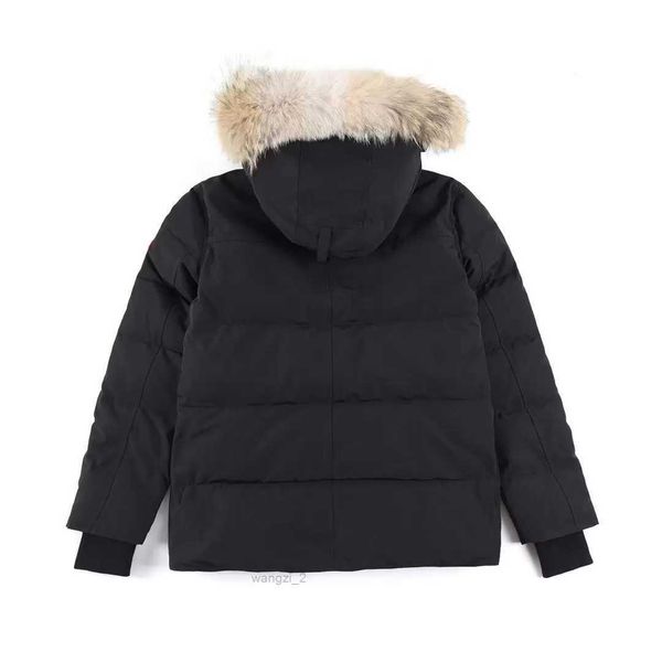 

canada men's big goose down jacket puffer outerwear outdoor outerwear down jacket casual fashion winter outerwear parka i1fg, Black