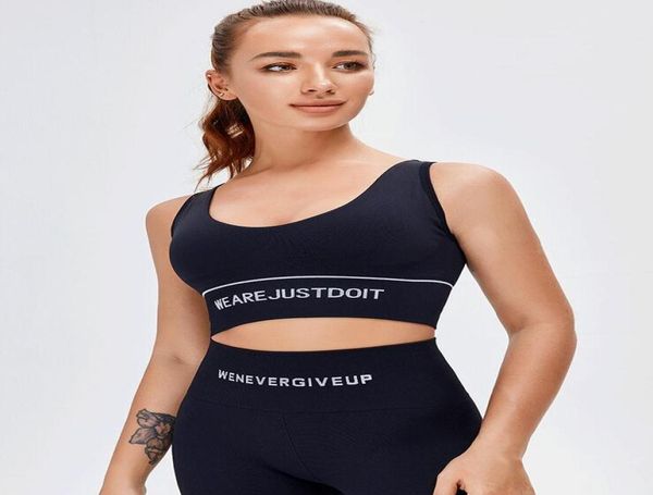 

2021 new sports underwear women039s tightfitting shock absorption beauty back yoga vest running fitness bra shirt8914765, White