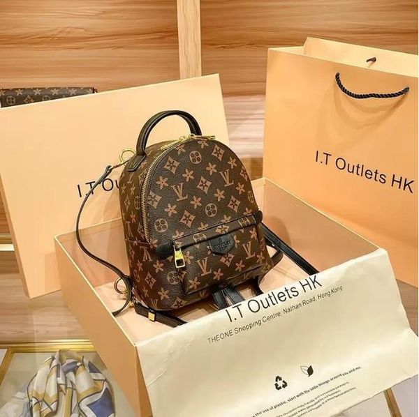 

mini designer backpack woman men school backpack lady travel bag leather letter handbag women shoulder bag brown luxurys handbags