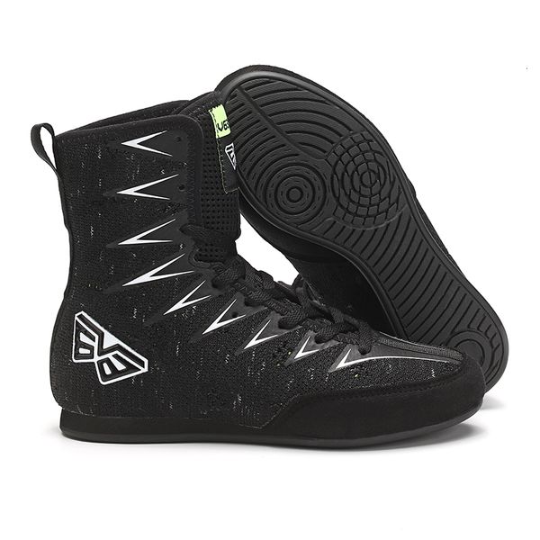 

athletic outdoor professional kids wrestling shoes comfortable breathable boxing boots indoor training outdoor children sports shoes 70 2308, Black