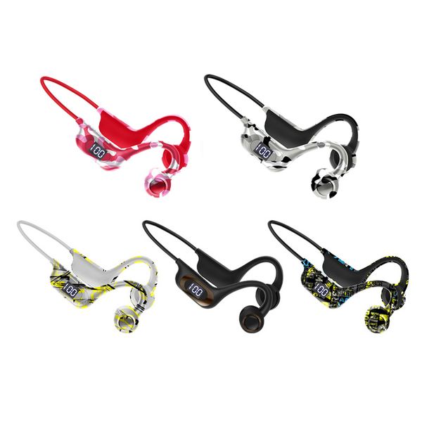 

2023 akz-g9 bone conduction fone bluetooth earphones wireless headphones led ear hook air pro earbuds wireless bluetooth sports headset supp