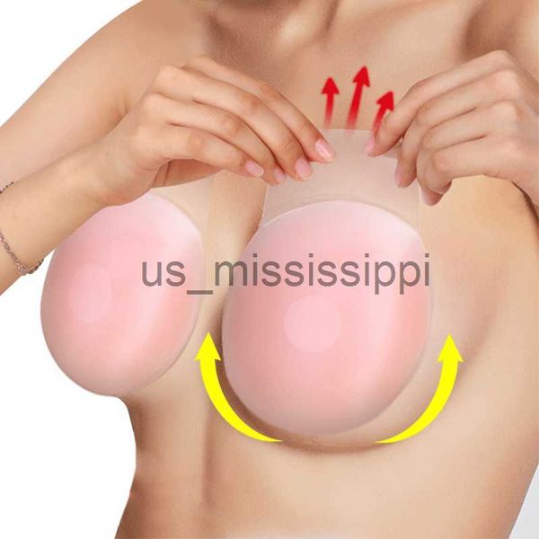 

breast pad 2pcs reusable self adhesive silicone lift up women invisible bra breast pasty nipple cover chest paste push up for party dress x0