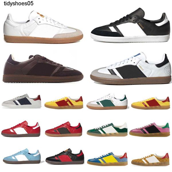 

designer shoes sneakers gazelles casual shoes running shoes pink velvet vegan red velvet green suede men womens sneakers luxury trainers gaz, Black