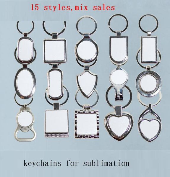

metal key ring for sublimation blank keychain for heat transfer blank consumable materials new 15 styles kuyg1 10pieceslot 2010215949867, Slivery;golden
