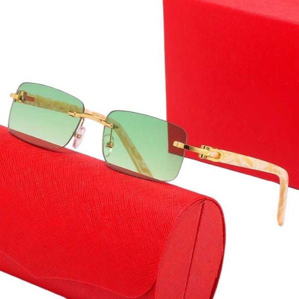 

sunglasses light green lens glasses rimless sunglasses for women outdoor fashion ornamental rectangle adumbral american eyewear luxury sungl, White;black
