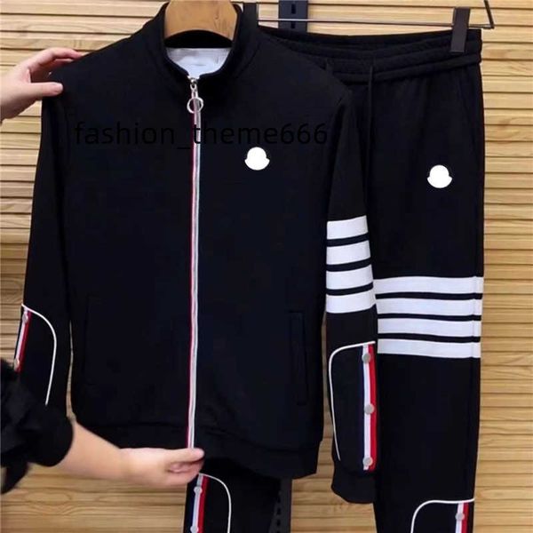 

two-piece jacket hoodie pants letter jacket suit fashion style spring and autumn outdoor sports suit men, Gray