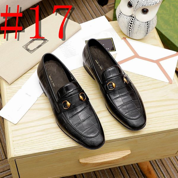 

men's business designer luxury dress shoes office leather shoes mens slip on casual wedding party shoes fashion men flats plus size 46, Black