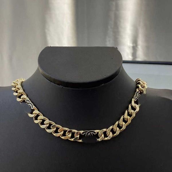 

luxury fashion necklaces pendant brand ch cuban link chain pendants necklace choker curb diamonds clasp lock designer classic men women 18k, Golden;silver