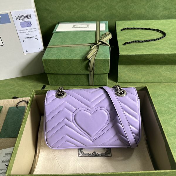 

designer mini - shoulderback bag 22cm luxury chain bag level replication genuine leather flap bags with box g012