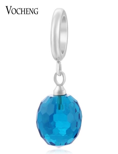 

vocheng endless charms blue cz stone charm 3 colors brass material interchangeable jewelry for sheep leather bracelet vc1945353583, Bronze;silver