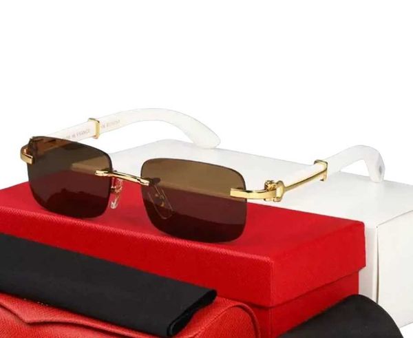 

sunglasses new anti uv wooden sunglasses for men sunshade eyeshield rimless glasses radiation protection classic goggle all match hight qual, White;black